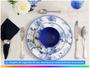 Imagem de Aparelho de Jantar 12 Peças Alleanza Cerâmica Branco e Azul Redondo Antique