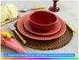 Imagem de Aparelho de Jantar 12 Peças Scalla Cerâmica Terra Redondo Frisada