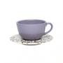 Imagem de Aparelho de Jantar 20 Peças em Cerâmica com Estampa Unni Lilac Oxford