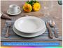 Aparelho de Jantar 20 Peças Schmidt Redondo - Branco Porcelana Cilíndrico Imagem de Aparelho de Jantar 20 Peças Schmidt Redondo