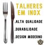 Imagem de Aparelho De Jantar 24 Peças Luxo Jasmim Jogo De Pratos Talheres E Taças Diamonte