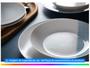 Imagem de Aparelho de Jantar e Chá 20 Peças Tramontina Redondo de Porcelana Branco e Azul Aquarius 96589056