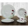 Imagem de Aparelho de Jantar Porcelana 20 Peças 23cm Redondo Floral Isadora Design Poppy