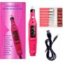 Imagem de Aparelho de Manicure Elétrico Rosa Bivolt 110/220v Portátil