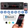 Imagem de Aparelho de Som 5599 Carro Radio Automotivo Mp3 1 Din Bluetooth Pendrive Usb Sd First Option
