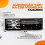 Imagem de Aparelho De Som Carro Radio Automotivo Bluetooth Pendrive Usb Bt Leitor De Cartão Sd Mp3 + Controle