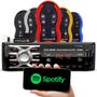 Imagem de Aparelho De Som Carro Radio Automotivo Bluetooth Pendrive Usb Bt Leitor De Cartão Sd Mp3 + Controle