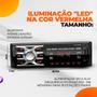 Imagem de Aparelho De Som Carro Radio Automotivo Bluetooth Pendrive Usb Bt Leitor De Cartão Sd Mp3 + Controle