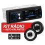 Imagem de Aparelho Som Bluetooth Radio Carro + 2 Alto Falantes Boss