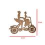 Imagem de Aplique Bicicleta Casal 6,5x5,5 Kit 10un Mdf Cru Madeira