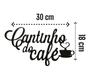 Imagem de Aplique Cantinho Do Café Decorativo Cozinha Mdf 30x18cm Adesivado