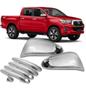 Imagem de Aplique Capa Cromada Retrovisor Maçanetas Toyota Hilux 2017