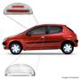 Imagem de Aplique Cromado Maçaneta Peugeot 206 207 1999 a 2017 2 Portas Fácil Instalação Dupla Face