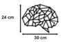 Imagem de Aplique De Parede Decorativo Em Mdf 6mm Cérebro Geométrico