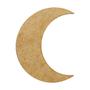 Imagem de Aplique Decorativo Lua Crescente 30x26,3 Mdf Madeira