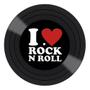 Imagem de Aplique Decoupage Litocart LMAPC-412 em Papel e MDF 10cm Disco Vinil I Love Rock N Roll