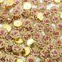 Imagem de Aplique Flor Com Strass 12mm Aluminio E Aço Inoxidavel Com 200 Peças