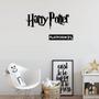 Imagem de Aplique Frase Nome Mdf Harry Potter 80cm Placa Plataforma 9 3/4 Preto Fosco Decorativo Quarto Sala Enfeite Parede