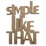 Imagem de Aplique Laser Mdf - Simple Like That 10X13 Cm