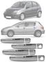 Imagem de Aplique Maçaneta Cromado Citroen C3 2003 à 2012 Peugeot 307 2002 à 2012 4 Peças