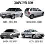 Imagem de Aplique Maçaneta Cromado GM Astra 1994 à 1998 Corsa G1 1994 à 2002 Omega 1992 à 1998 Vectra 1993 à 1996  4 Peças