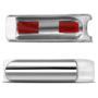 Imagem de Aplique Manopla Capa Freio de Mão Universal Cromada com LED Verde Azul Vermelho Tuning