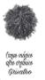 Imagem de Aplique puff afro platinado grisalho bio vegetal cabelo