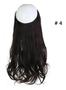 Imagem de Aplique Tiara Fio Invisivel Humano Castanho Ond 70cm -100gr