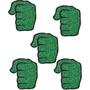 Imagem de Apliques de Glitter Festa Hulk- Pacote com 5 unidades