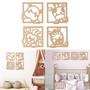 Imagem de Apliques Decorativos Quadrinhos Quarto Infantil Safari Baby