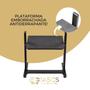 Imagem de Apoio Para Pés 16 Níveis Regulagens Ergonômico Aço Desmontável Resistente