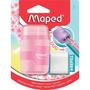 Imagem de Apontador com Borracha Maped Connect Pastel - 2 furos 