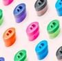 Imagem de Apontador com Depósito Duplo Oval - Cores - Leonora - Jocar