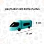 Imagem de Apontador Criativo Infantil Com Borracha Bus Azul - Fofy