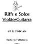 Imagem de Apostila Riffs e Solos Para Violão e Guitarra 