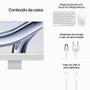 Imagem de Apple iMac Tela Retina 4.5K de 24": Apple M3 com CPU de 8 núcleos, GPU de 10 núcleos, 256 GB - Prateado 