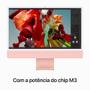 Apple iMac Tela Retina 4.5K de 24": Apple M3 com CPU de 8 núcleos, GPU de 8 núcleos, 256 GB - Rosa Imagem de Apple iMac Tela Retina 4.5K de 24": Apple M3 com CPU de 8 núcleos, GPU de 8 núcleos, 256 GB - Rosa