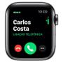 Imagem de Apple Watch 5 Cell + Gps, 40 mm, Aço Inoxid Cinza Espac, Puls Esportiva Preto/Fecho Clás Mwx82bz/a