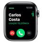 Imagem de Apple Watch 5 Cellu+GPS 44 mm, Aço Inoxid Cinza Espac, Puls de Aço Inoxid Preto Fecho Magn MWWL2BZ/A