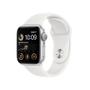 Imagem de Apple Watch SE 2ª Geração GPS, Caixa de Alumínio 40mm Prateada, Pulseira Esportiva Branca - MNJV3BZ/A