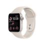 Imagem de Apple Watch SE 44mm GPS Caixa Estelar de Alumínio, Pulseira Esportiva Estelar, Tamanho P/M, Neutro em Carbono