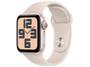 Imagem de Apple Watch SE GPS Caixa Estelar de Alumínio 40mm Pulseira Esportiva Estelar P/M