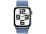 Imagem de Apple Watch SE GPS Caixa Prateada de Alumínio 44mm Pulseira Loop Esportiva Azul-inverno (Neutro em Carbono)