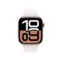 Imagem de Apple Watch Series 10 GPS  Caixa cor de ouro rosa de alumínio  42 mm  Pulseira esportiva blush-clara  M/G