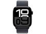 Imagem de Apple Watch Series 10 GPS Caixa Preta Brilhante de Alumínio 42mm Pulseira Loop Esportiva Tinto