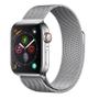 Imagem de Apple Watch Series 4 Cellular, 40 mm, Aço Inoxidável Prata, Pulseira de Aço Inoxidável Prata e Fecho Magnético - MTVK2BZ/A