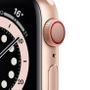 Imagem de Apple Watch Series 6 Cellular + GPS, 44 mm, Alumínio Dourado, Pulseira  Areia Rosa  MG2D3BE/A