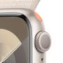 Imagem de Apple Watch Series 9 41mm GPS Caixa Estelar de Alumínio, Pulseira Loop Esportiva Estelar, Neutro em Carbono - MR8V3BZ/A