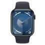 Imagem de Apple Watch Series 9 45mm GPS Caixa Meia-Noite de Alumínio, Pulseira Esportiva Meia-Noite, Tamanho P/M, Neutro em Carbono - MR993BZ/A