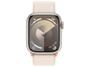 Imagem de Apple Watch Series 9 GPS + Cellular Caixa Estelar de Alumínio 41mm Pulseira Loop Esportiva Estelar (Neutro em Carbono)